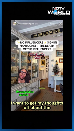 Nantucket Shop Owner Sparks Debate With 'No Influencers' Sign