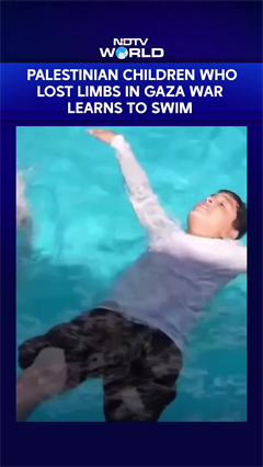 Gaza: Children Who Lost Limbs In War Find Hope Through Swimming Lessons