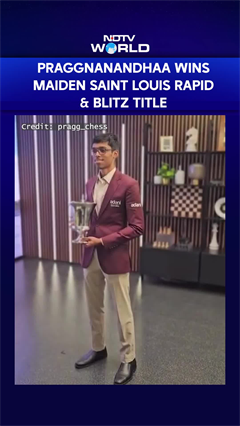 Video: R Praggnanandhaa Wins Maiden Saint Louis Rapid & Blitz Title