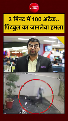Pitbull Dog LIVE Attack Video | 3 मिनट में 100 अटैक..पिटबुल का जानलेवा हमला