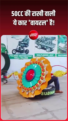 हैदराबाद में बनी अनोखी &lsquo;राखी कार&rsquo;