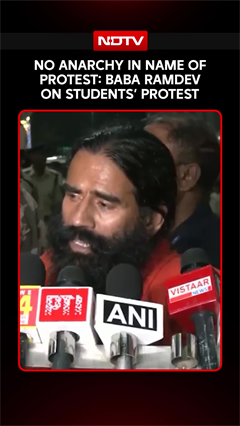 Paper Leak Protest | "Protect The Youth, Avoid Anarchy": Baba Ramdev On Student Protests