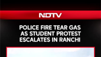 Police Fire Tear Gas At Students Demanding Exam Reforms