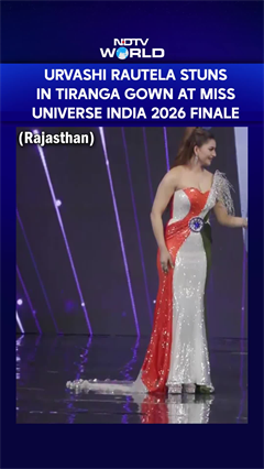 Urvashi Rautela Dazzles In Tiranga-Inspired Gown At Miss Universe India 2026 Finale