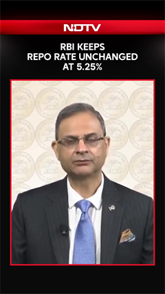 RBI Keeps Repo Rate Unchanged At 5.25%, Maintains Neutral Stance
