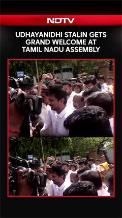 Udhayanidhi Stalin Gets Rousing Welcome At Tamil Nadu Assembly