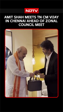 Amit Shah Meets Tamil Nadu CM Vijay In Chennai Ahead Of Zonal Council Meet
