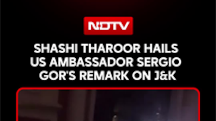 Shashi Tharoor Hails US Ambassador Sergio Gor's Remark On J&K