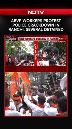 Ranchi Protest | ABVP Protests Against Police Brutality In Ranchi, Workers Detained