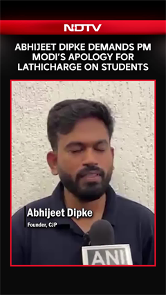 Abhijeet Dipke Demands Apology From PM Modi For Use Of Tear Gas, Lathicharge On Student Protesters