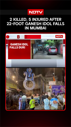Mumbai News | Ganesh Idol Falls During Arrival Ceremony In Mumbai, 2 Dead, 5 Injured
