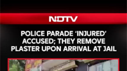 Madhya Pradesh News | Police Parade 'Injured' Accused; They Remove The Plaster Upon Arrival At Jail