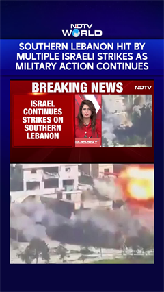 Southern Lebanon Hit By Multiple Israeli Strikes As IDF Action Continues