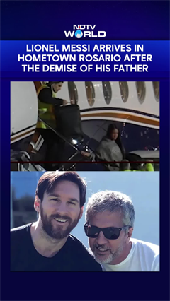 Lionel Messi Arrives In Hometown Rosario Following The Death Of His Father Jorge Messi