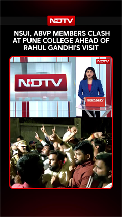 NSUI-ABVP Face-Off At Pune Campus Ahead Of Rahul Gandhi Visit