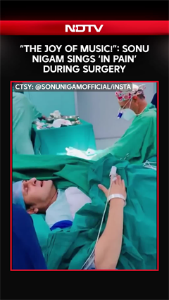 'The Joy Of Music': Singer Sonu Nigam Sings 'In Pain' During Surgery
