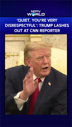 Trump News | "Quiet, You're Very Disrespectful': Trump Lashes Out At CNN Reporter