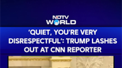 "Quiet, You're Very Disrespectful': Trump Lashes Out At CNN Reporter