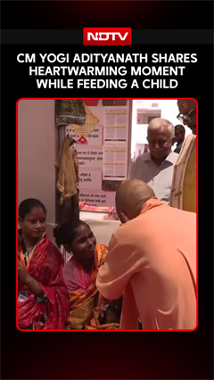 Video: Yogi Adityanath Shares A Candid And Heartwarming Moment With Child
