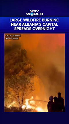 Albania Wildfire Spreads Near Capital, Villages Evacuated As Helicopters Battle Flames