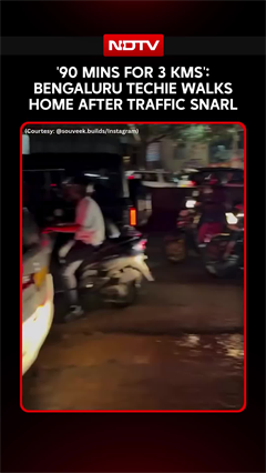 Techie Takes 90 Minutes To Travel 3 Km, Sparks Debate On Bengaluru's Traffic Crisis