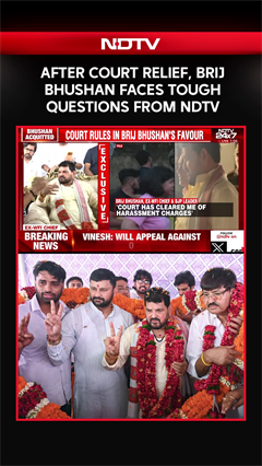 After Court Relief, Brij Bhushan Faces Tough Questions From NDTV On Wrestlers' Protest, Allegations