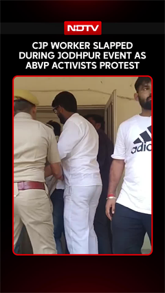 CJP Worker Slapped During Jodhpur Event As ABVP Activists Protest