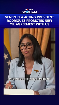 Venezuela Acting President Rodriguez Promotes New Oil Agreement With US