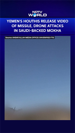 Yemen's Houthis Release Video Of Missile, Drone Attacks In Saudi-Backed Mokha