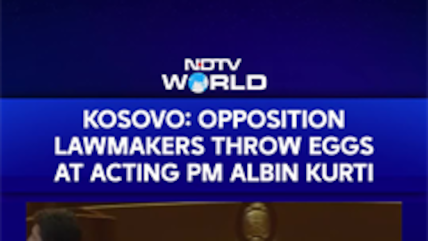 Kosovo Parliament Chaos: Opposition Targets Acting PM Albin Kurti With Eggs