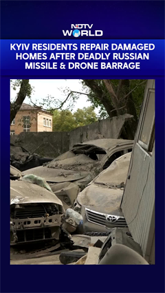 Kyiv Residents Repair Damaged Homes After Deadly Russian Missile And Drone Barrage
