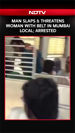 Man Slaps & Threatens Woman With A Belt Over Dispute For A Seat In Mumbai Local
