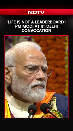 PM Modi Urges Students To Look Beyond Rankings At IIT Delhi Convocation