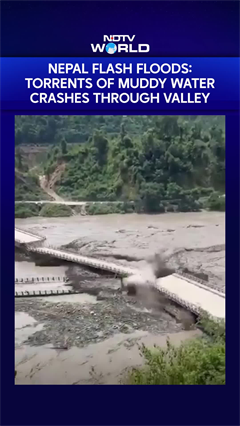 Nepal Flash Floods: Torrents Of Muddy Water Crashes Through Valley