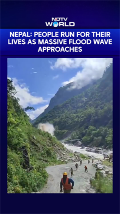 Nepal Flash Flood: People Run For Their Lives As Massive Floodwave Engulfs Rasuwa | Dramatic Visuals