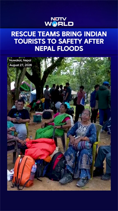 Nepal Floods News: Rescue Teams Bring Indian Tourists To Safety