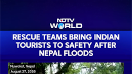 Nepal Floods News: Rescue Teams Bring Indian Tourists To Safety