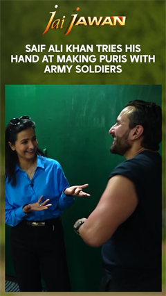 Saif Ali Khan Tries His Hand At Making Puris With Army Soldiers