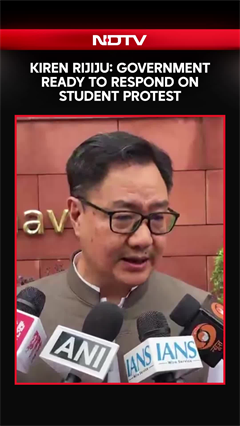 NEET Student Protest: Rijiju Says Govt Ready For Debate, Urges Opposition To Allow Discussion