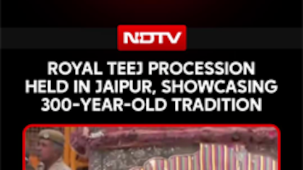Royal Teej Procession In Jaipur Showcases 300-Year-Old Tradition