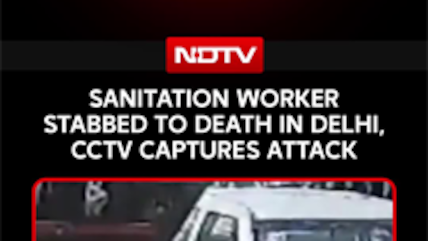 On Camera, Delhi Sanitation Worker Stabbed To Death, Colleagues Stage Protest