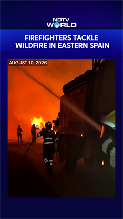Spain Wildfire: Firefighters Battle Flames In Eastern Region