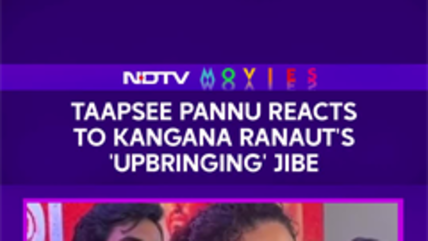 'Khatam Kyun Nahi Hone Dete Yeh Baat?': Taapsee Pannu Reacts To Kangana Ranaut's 'Upbringing' Jibe
