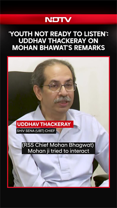 Video: Uddhav Thackeray Dismisses Mohan Bhagwat's Gen Z Outreach, Cites Youth Discontent