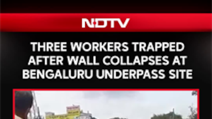 Bengaluru Underpass Wall Collapses, 3 Workers Trapped At Construction Site
