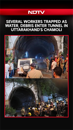 Chamoli Tunnel News | Several Workers Trapped As Water, Debris Enter Tunnel in Uttarakhand's Chamoli