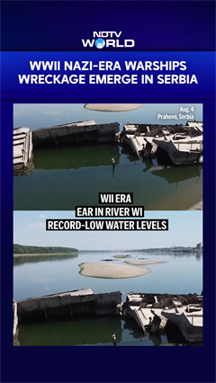 WWII-Era German Warships Reappear In Serbia As Danube Water Levels Hit Record Lows