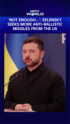 'Not Enough...': Volodymyr Zelensky Seeks More Anti-Ballistic Missiles From The US