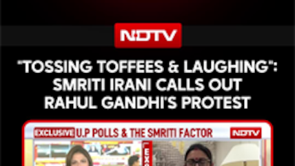 "Tossing Toffees & Laughing": Smriti Irani Calls Out Rahul Gandhi's Protest