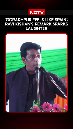 BJP MP Ravi Kishan's Gorakhpur-Spain Comparison Leaves Audience In Splits